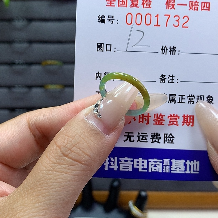 翡翠戒圈未镶嵌      1732