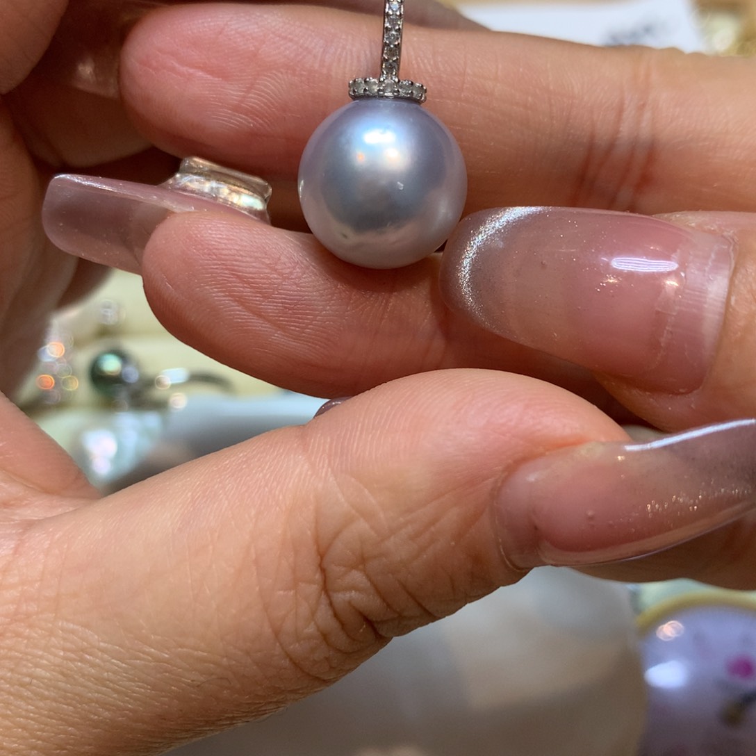 海水珍珠颈饰银S925镶嵌