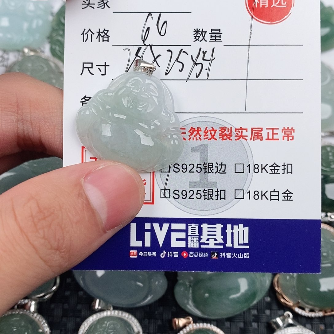 翡翠银S925镶嵌颈饰
