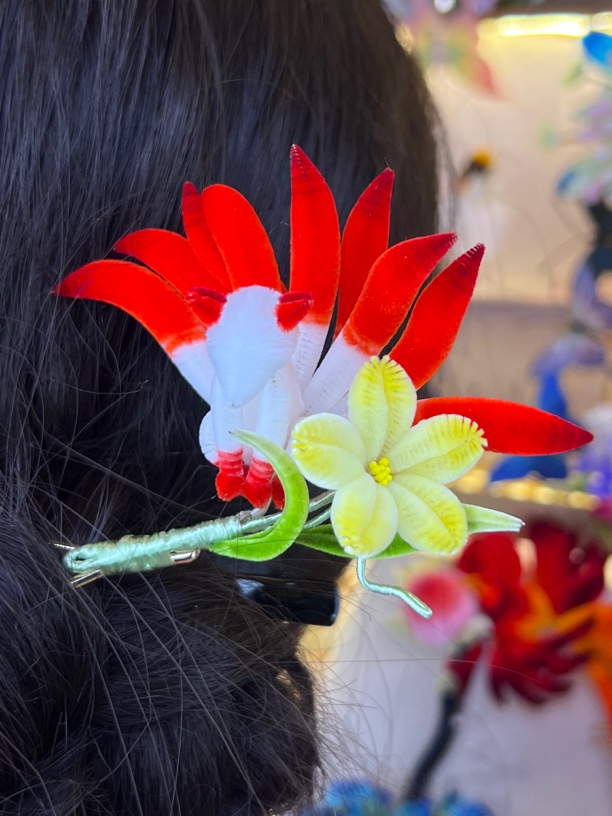 非遗国风手工绒花 【美娇娘】 九尾狐