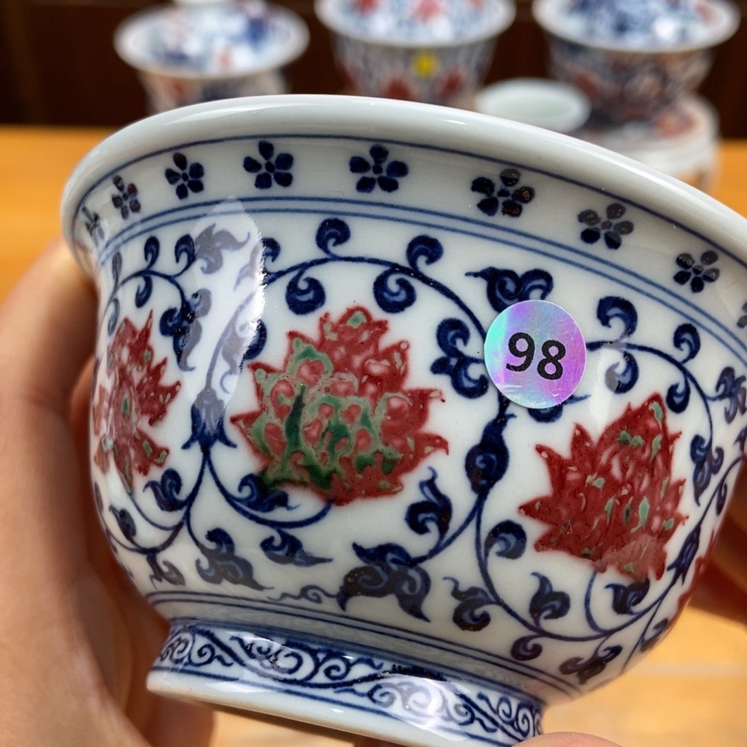手绘现代茶具非古董