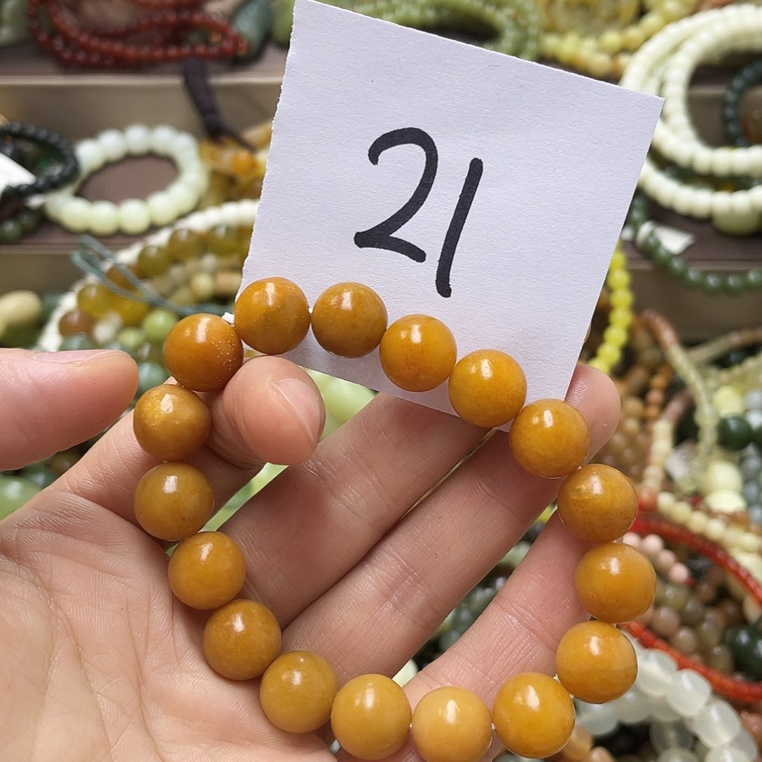 未镶嵌蛇纹石玉手链