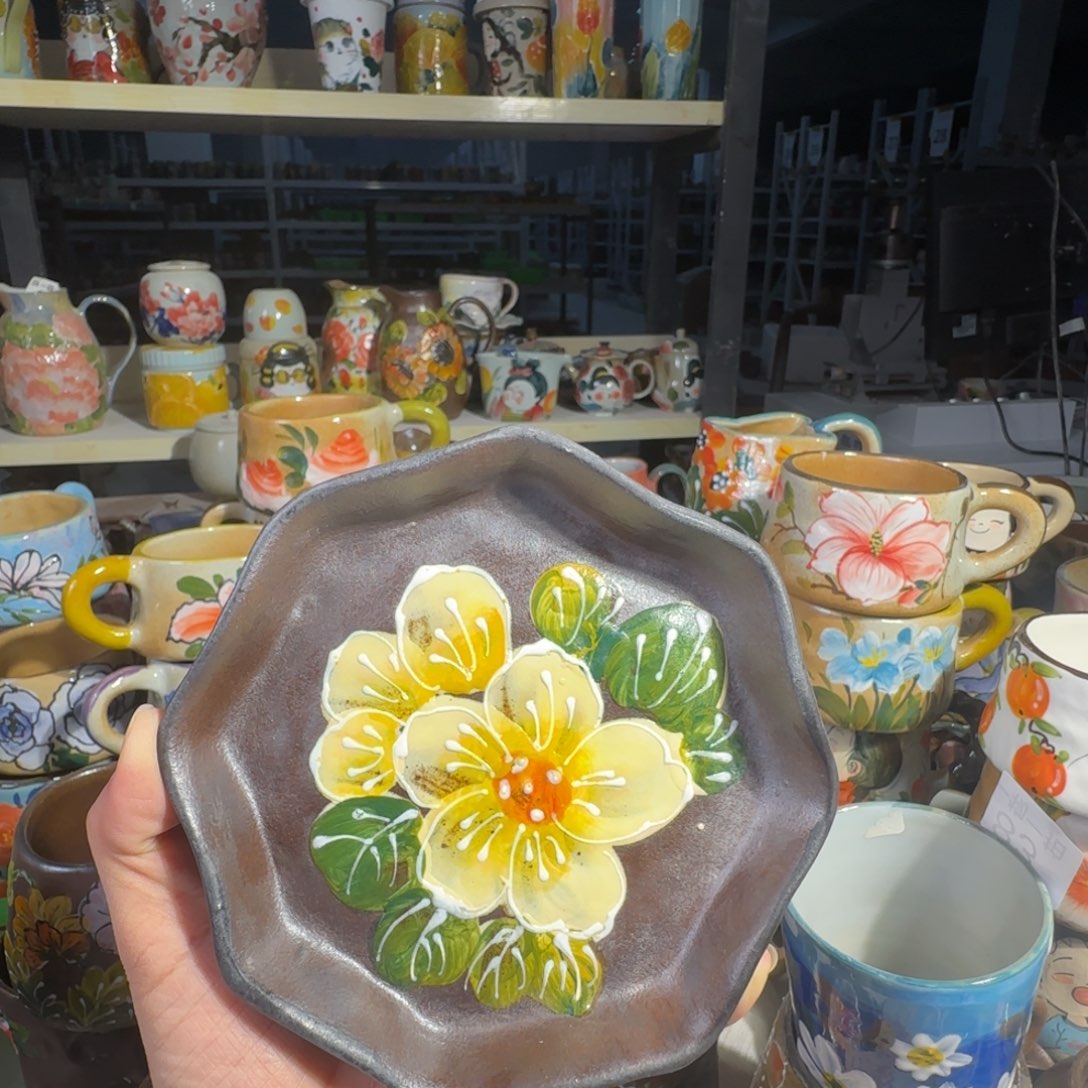 紫砂景德镇手工陶瓷釉下彩正品95