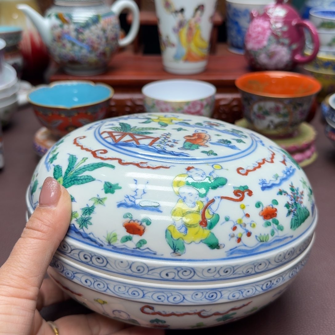 瓷片景德镇仿古手工制作精品展示