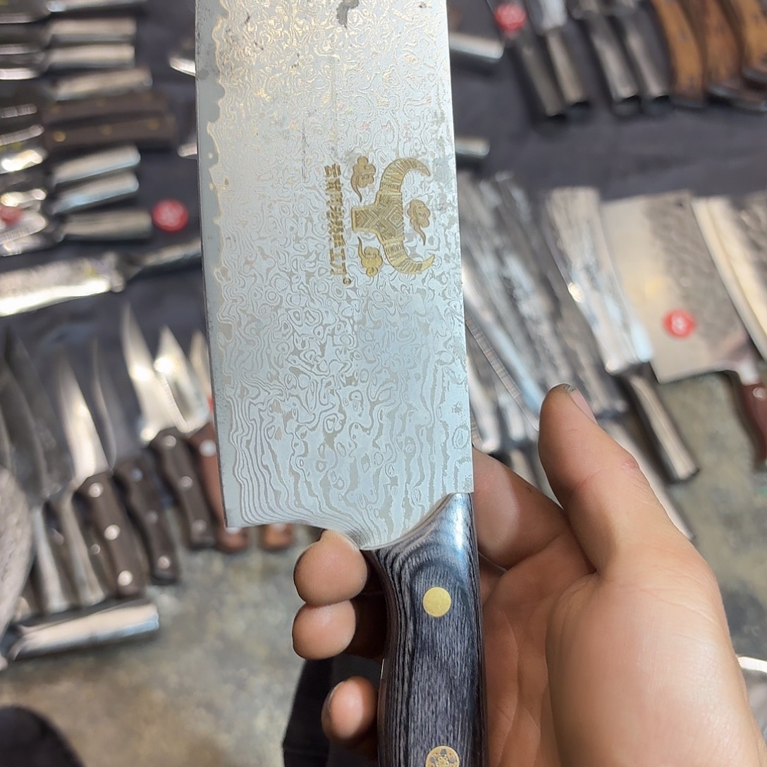 高碳锰钢云南阿老表精品手工锻打刀