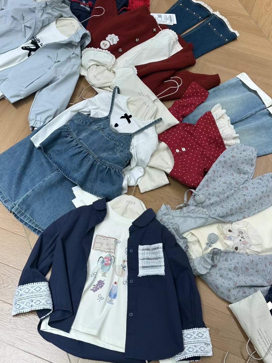 韩版穿搭春秋童装儿童女宝洋气拼接小童（no退no换）