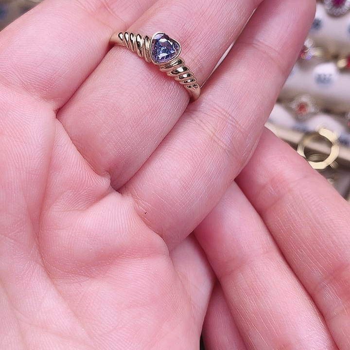 银S925镶嵌戒指坦桑石