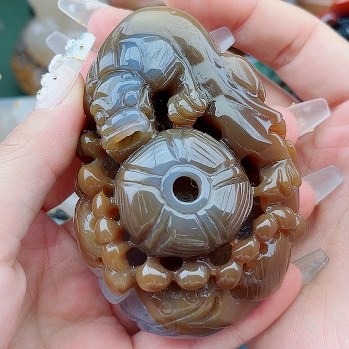 玛瑙吊坠未镶嵌吊坠