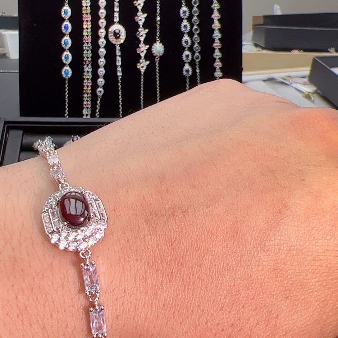 水晶戒指银S925镶嵌1121