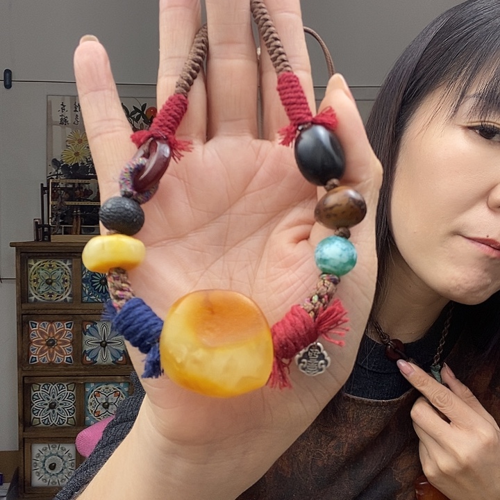 蜜蜡项链未镶嵌项链