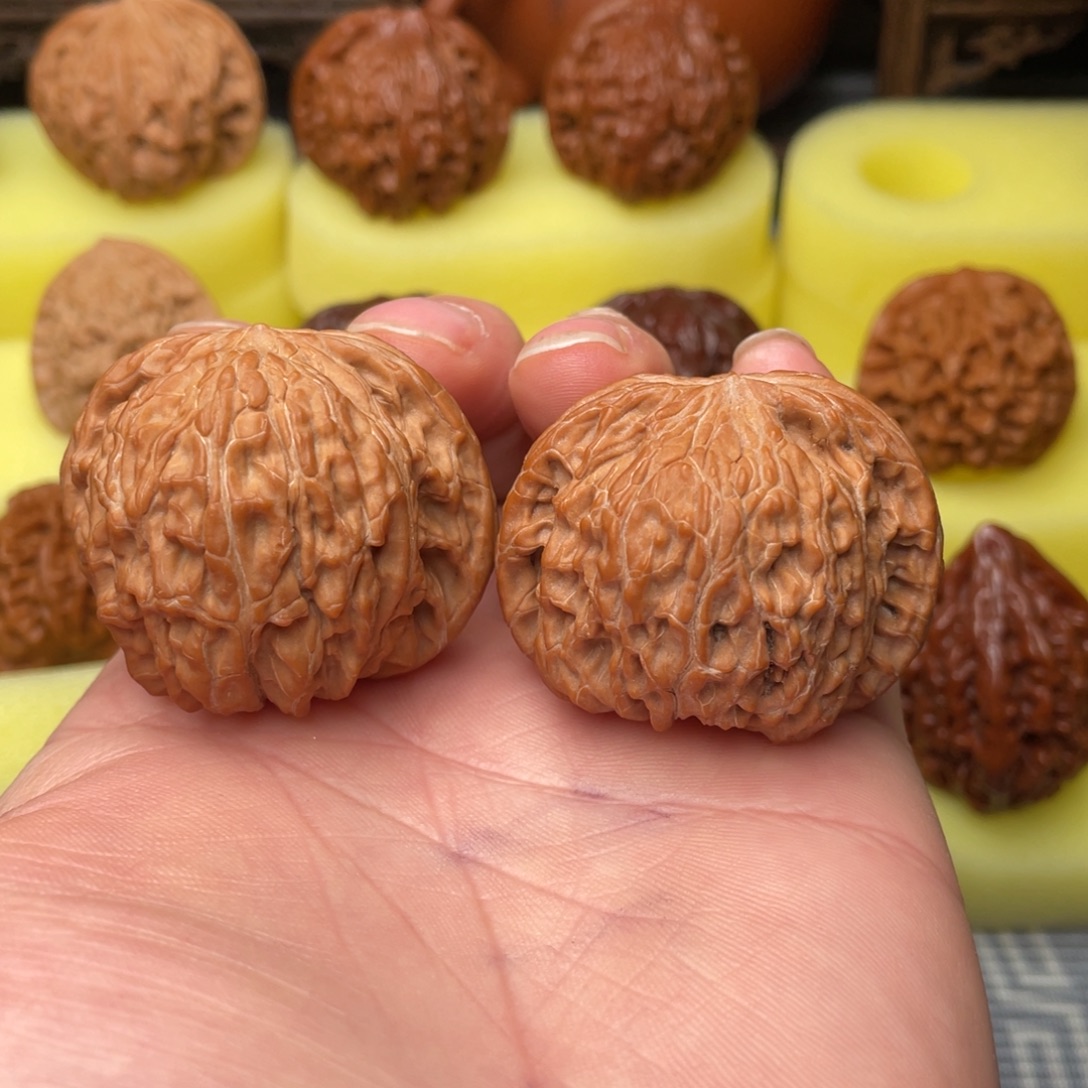 把件文玩核桃42全品磨盘编号1086