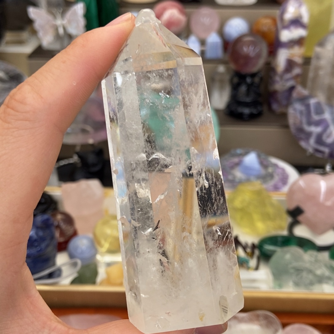 未镶嵌珠宝半成品水晶9公分左右