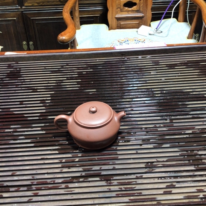 富***）紫砂茶壶曼殊壶底槽清容量200