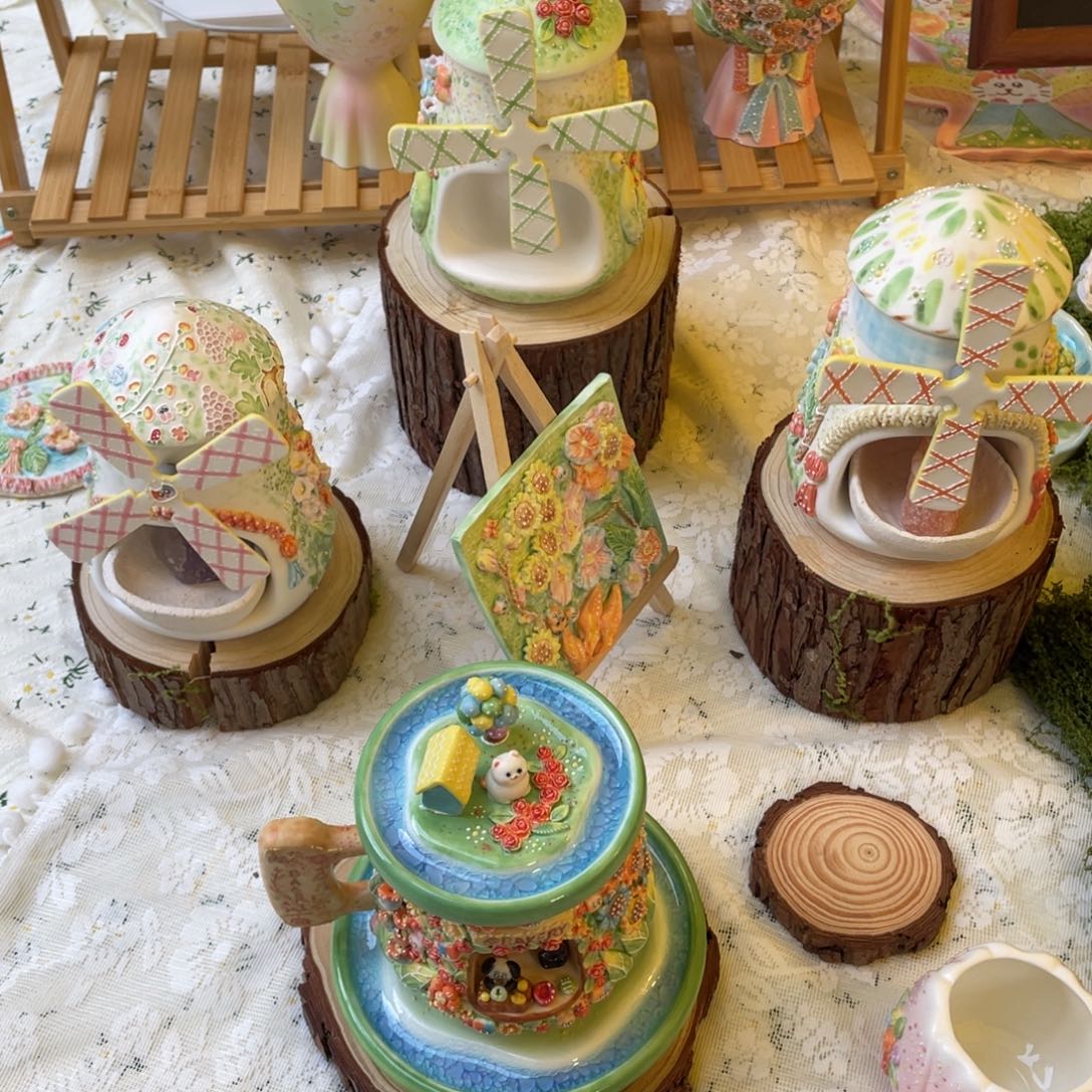 景德镇集市摊位黄