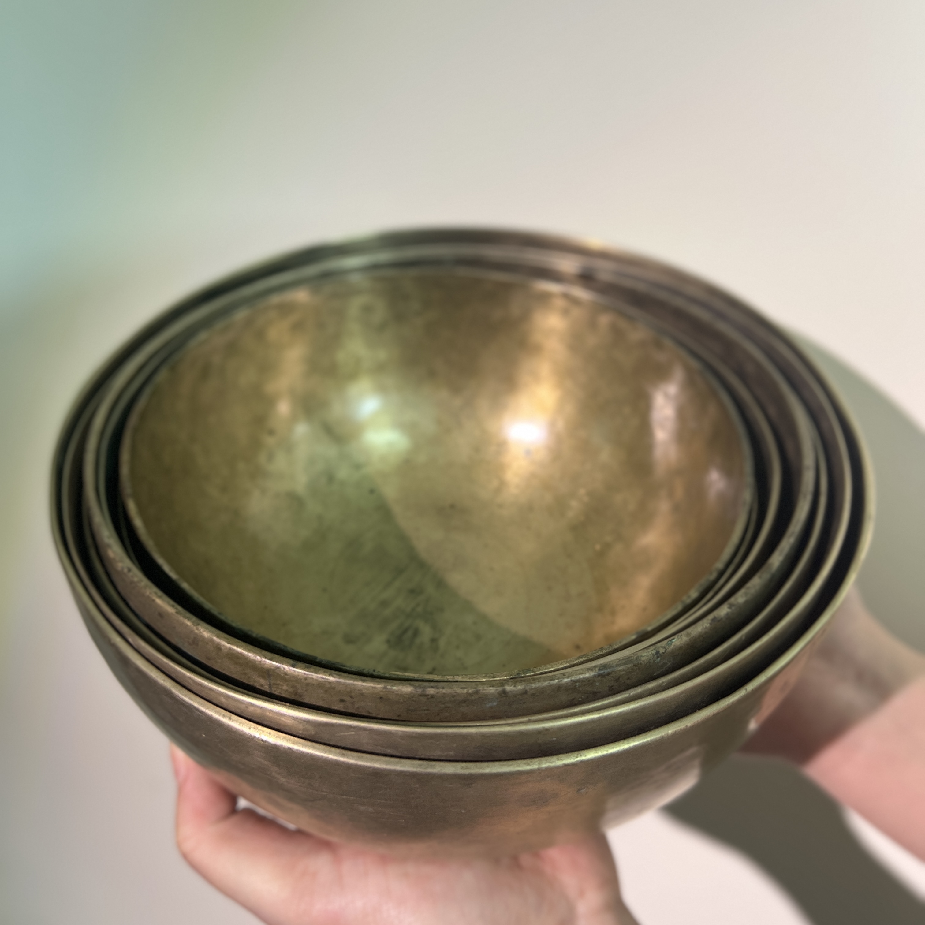 大宋颂钵藏巴蒂老钵纯手工纯铜复古茶道老钵钵收藏颂钵音疗老式