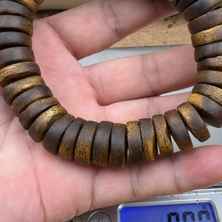 麦***者手串沉香乌身手串23克加