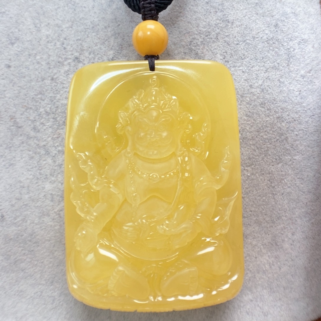 蜜蜡未镶嵌项链吊坠