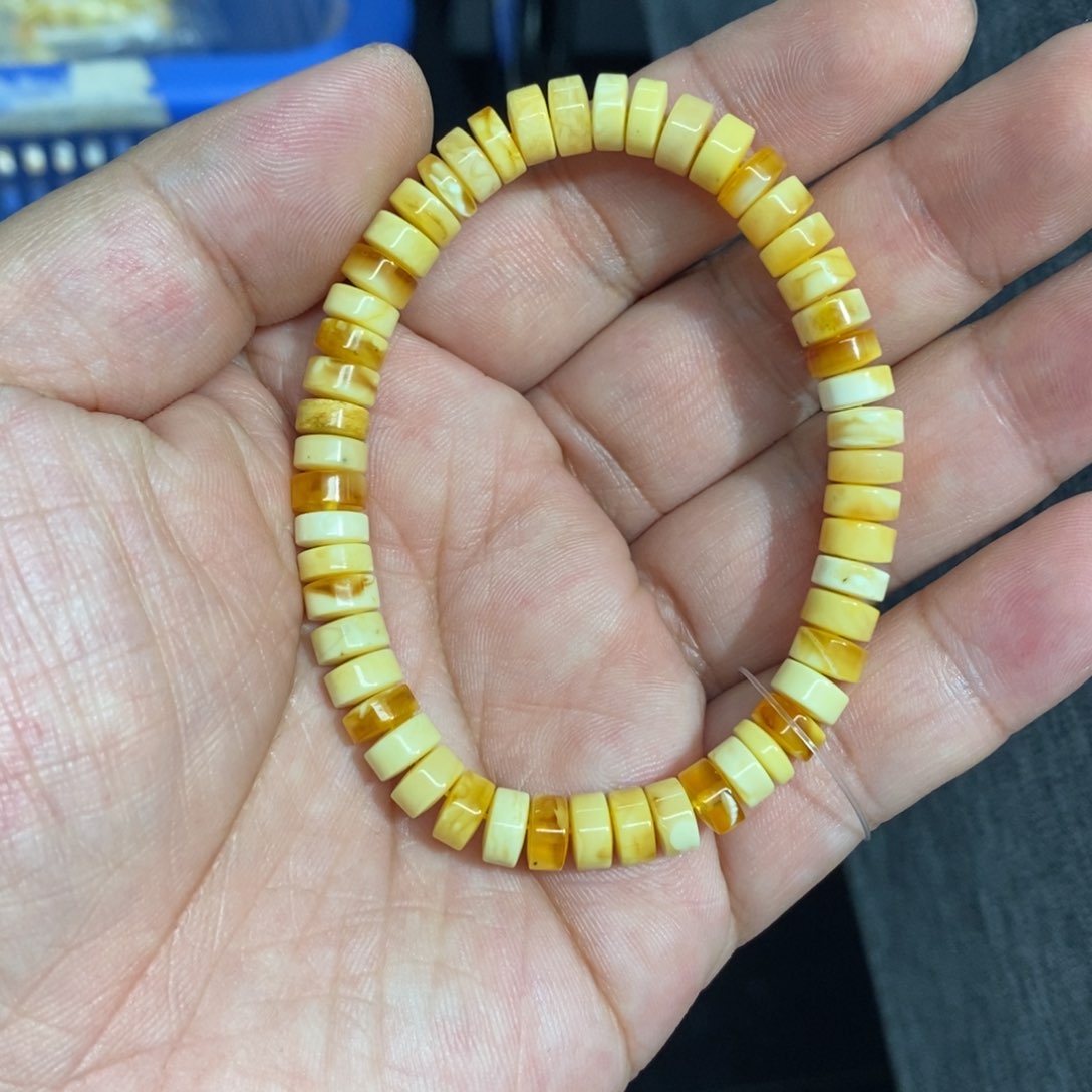 裸石蜜蜡未镶嵌手串