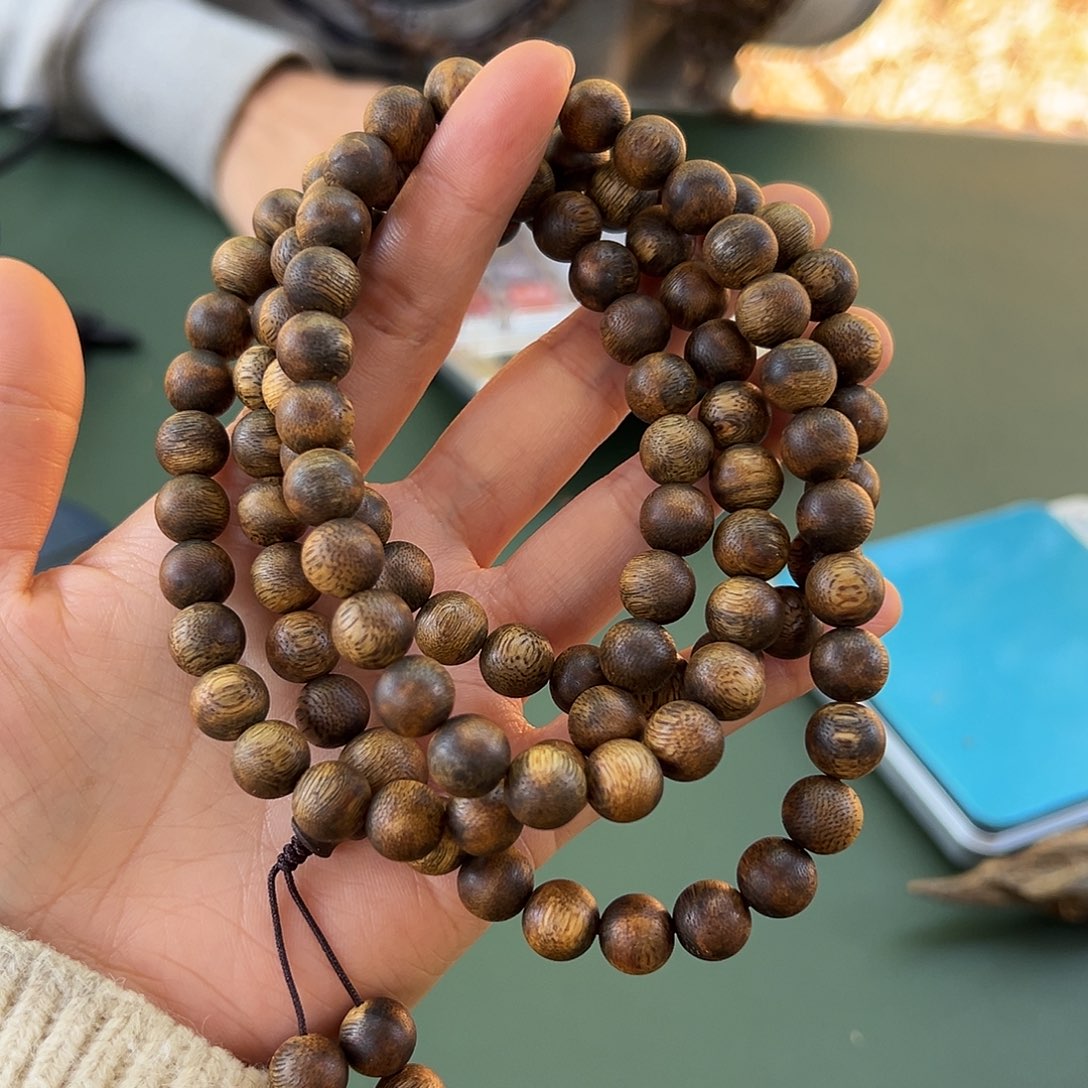 沉香手串乌身36克0.9多样性发一条