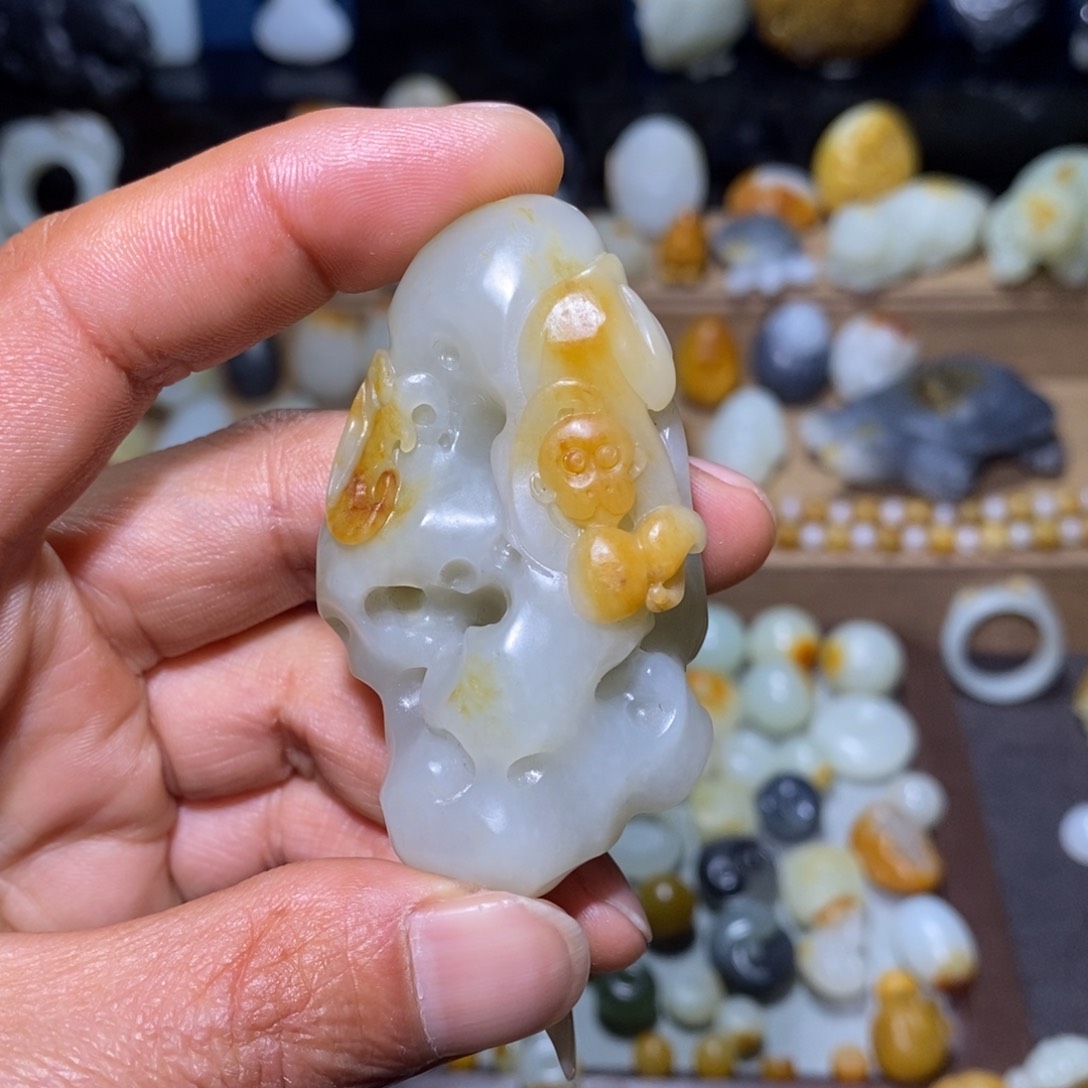 和田玉吊坠(不含链)未镶嵌