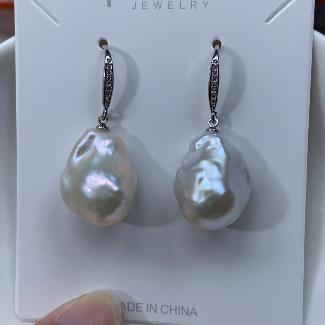 淡水珍珠耳环合金特价463