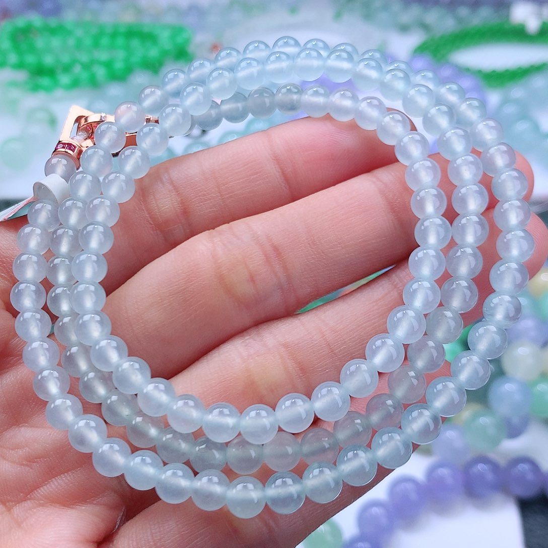 翡翠手串未镶嵌卡5