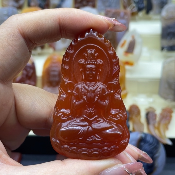 玛瑙/玉髓吊坠(赠链)未镶嵌神**S吊坠