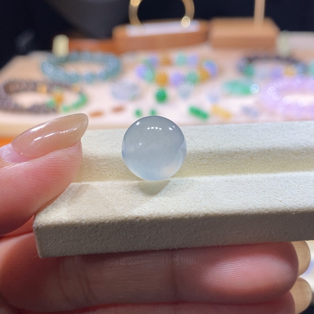 翡翠未镶嵌吊坠(不含链)翡翠冰蓝珠卡13.2