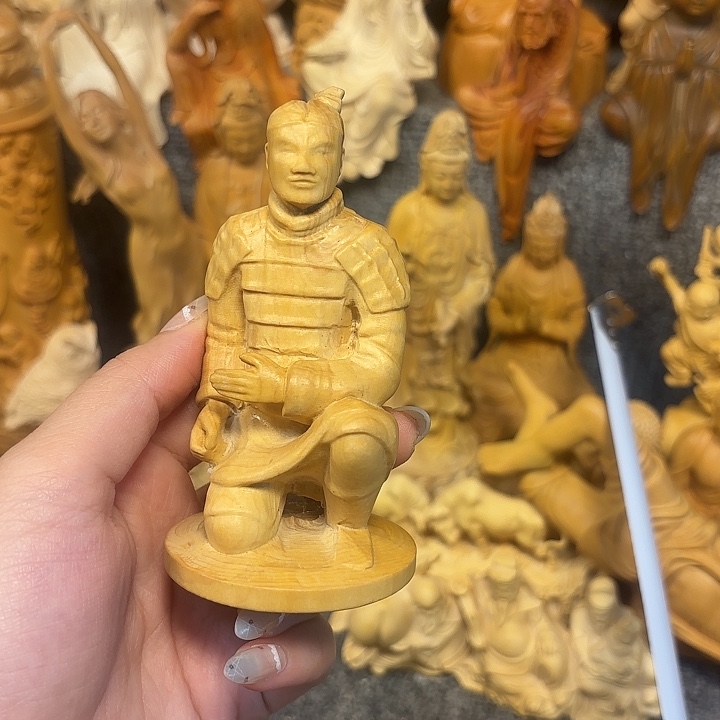 黄杨木黄杨木小叶瑕疵兵马俑
