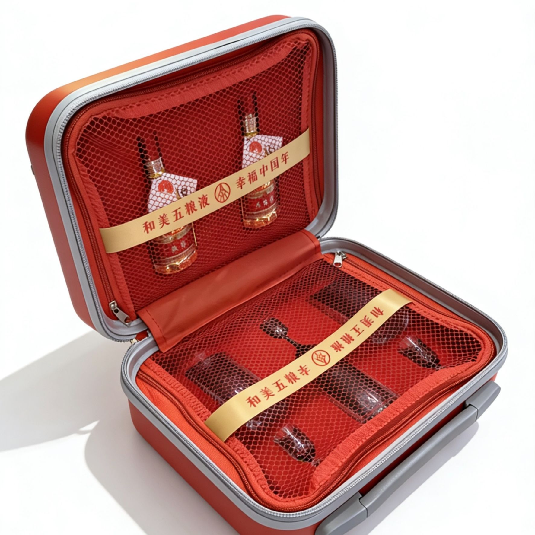 五粮液五粮液金装50ml*2+酒具 旅行礼盒装 52度