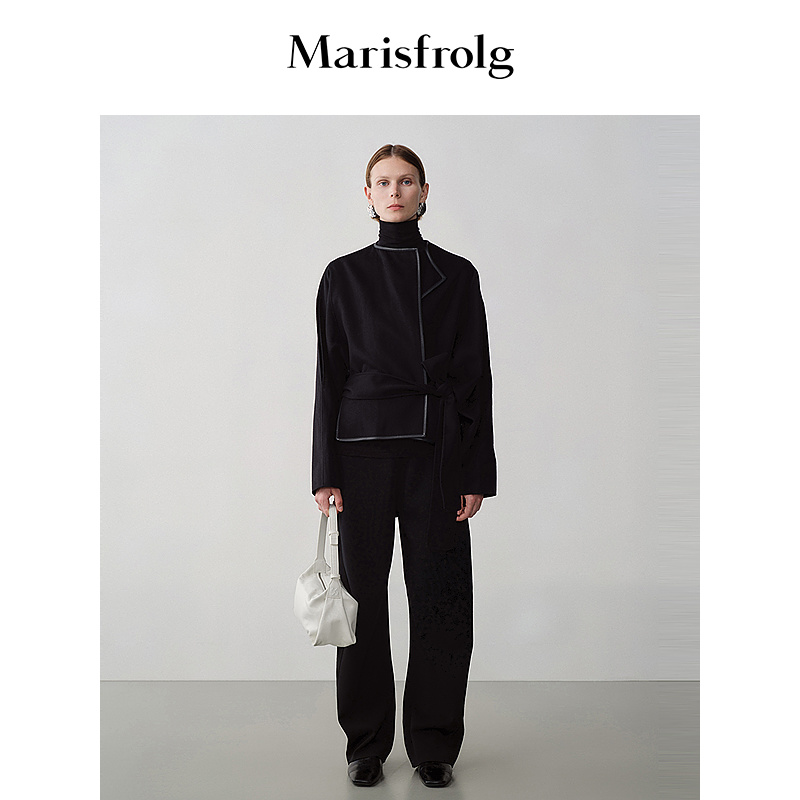 【艺术时装大衣】Marisfrolg玛丝菲尔毛呢外套A1BW3064D
