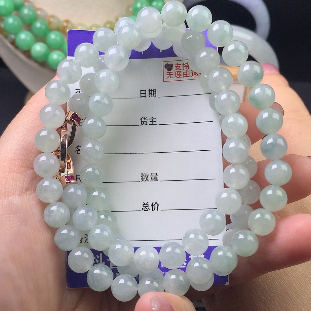 翡翠未镶嵌手链卡8