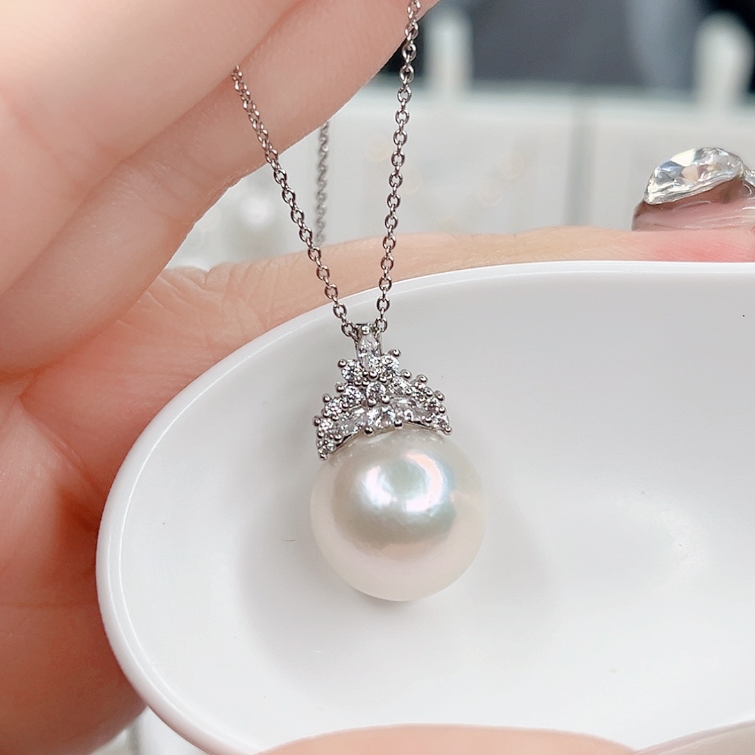 淡水珍珠吊坠(赠链)合金