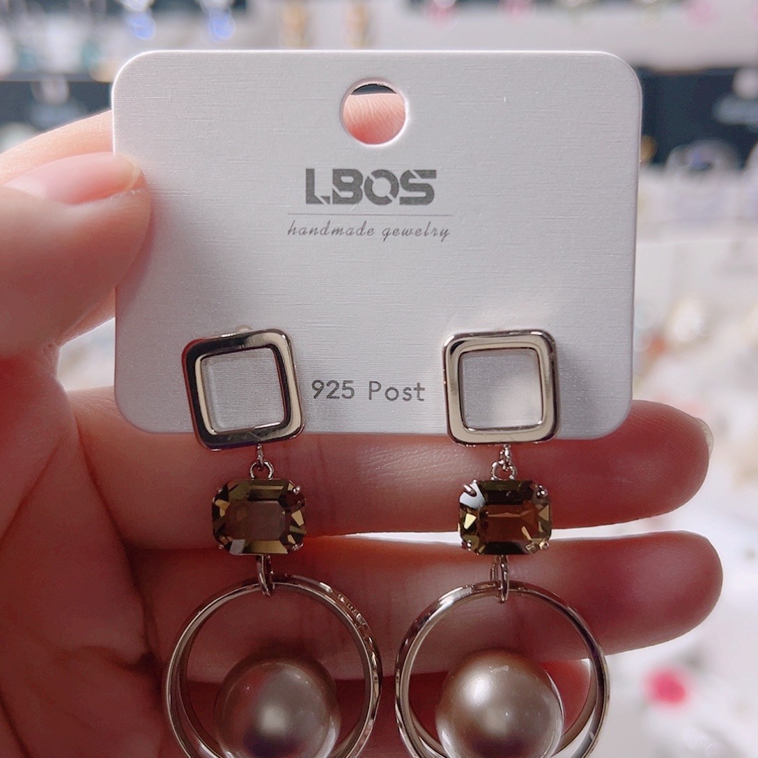 锆石纯铜合金耳环的