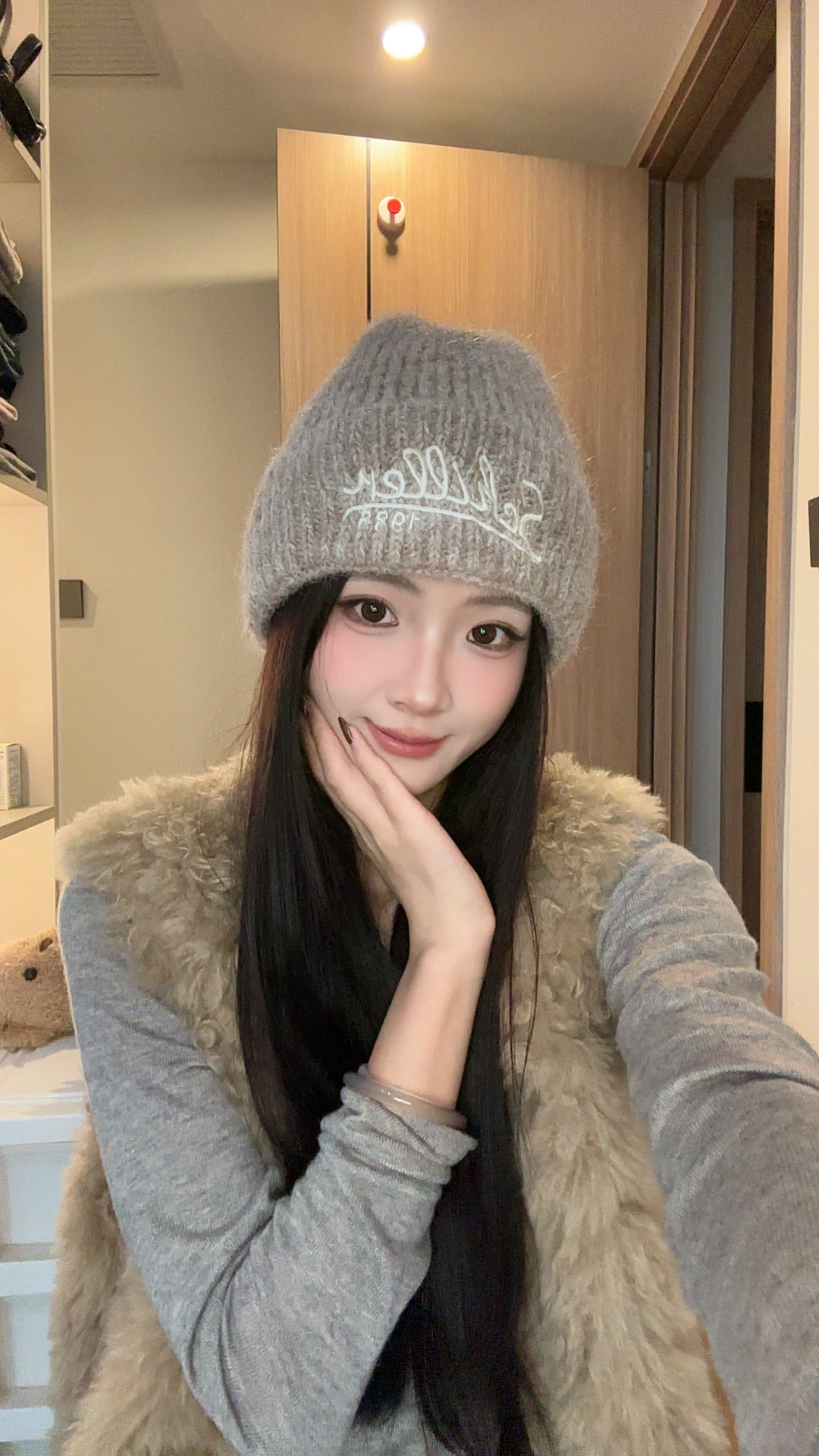 秋冬轻奢冬季女帽子休闲风针织帽无檐03款