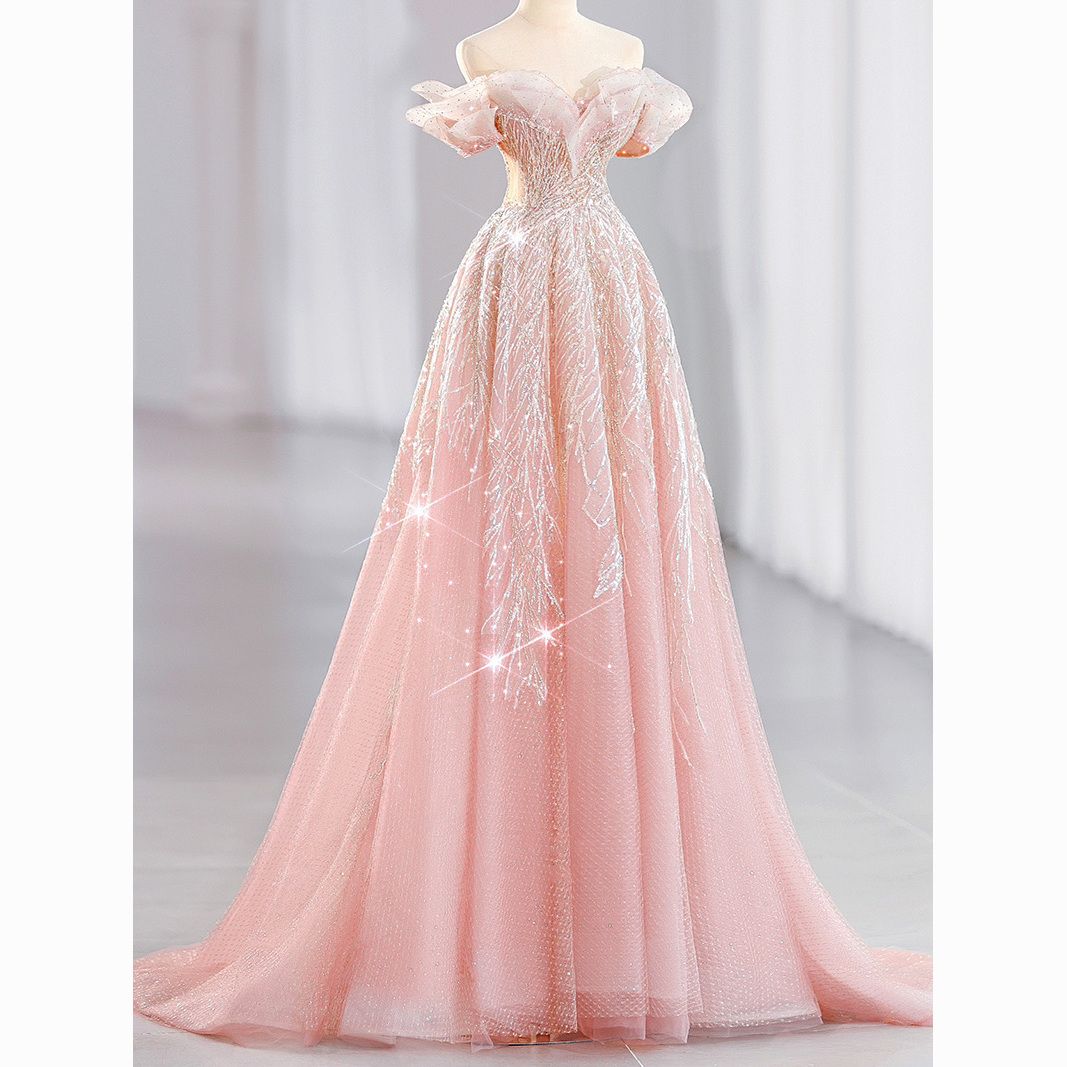 多品扣号链接//长裙显瘦显高礼服连衣裙晚礼服名媛新娘气质公主