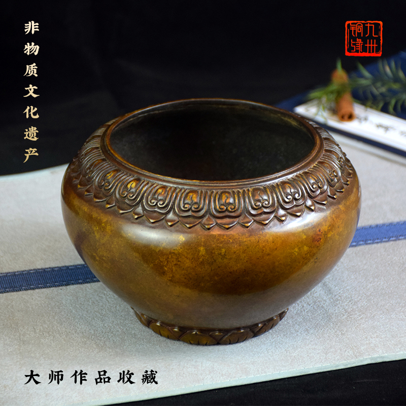 仙作刘希勇大师   莲花钵式炉家用收藏沉香檀香