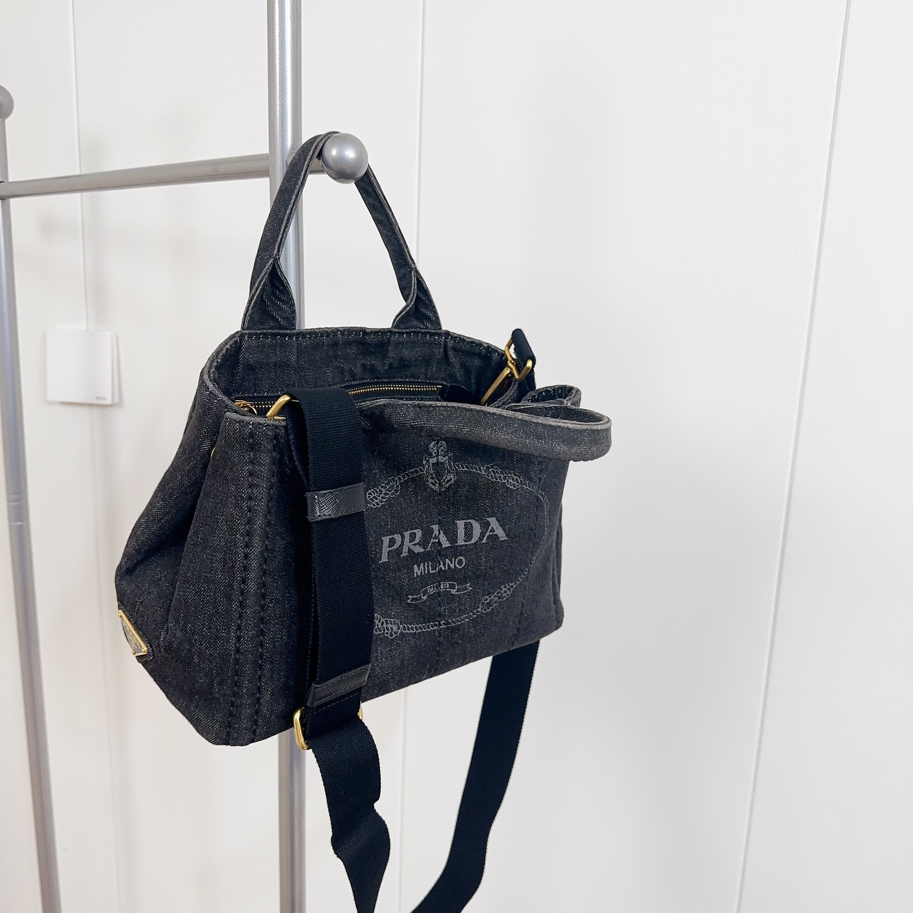 95新 Prada/普拉达 prada沙滩小号托特斜挎包63390764