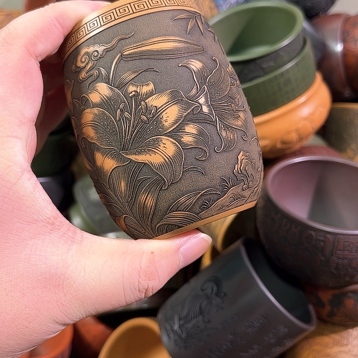 茶杯紫砂全手工紫砂主人杯