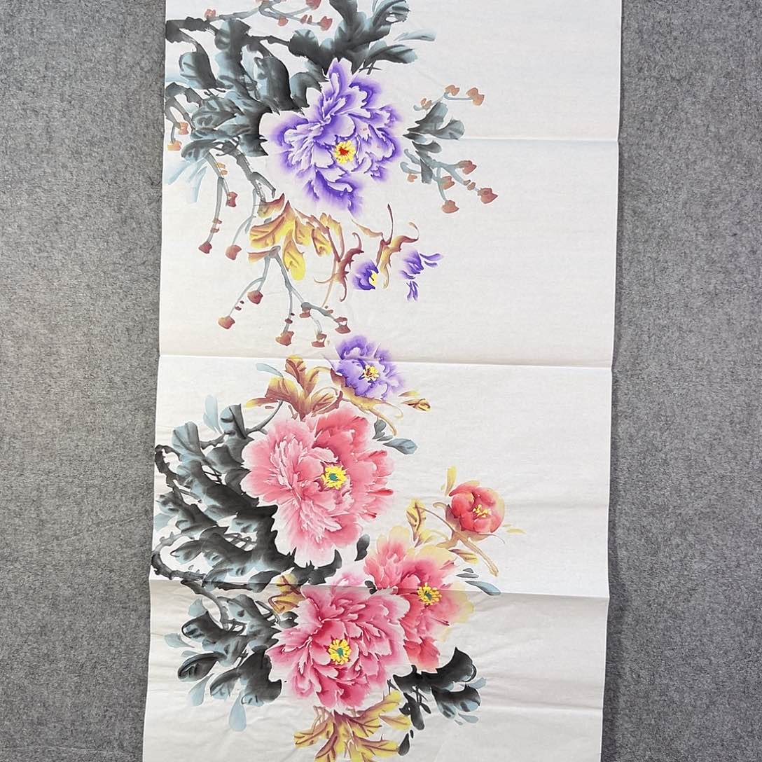 国画056 牡丹花等经济植物和花卉资源