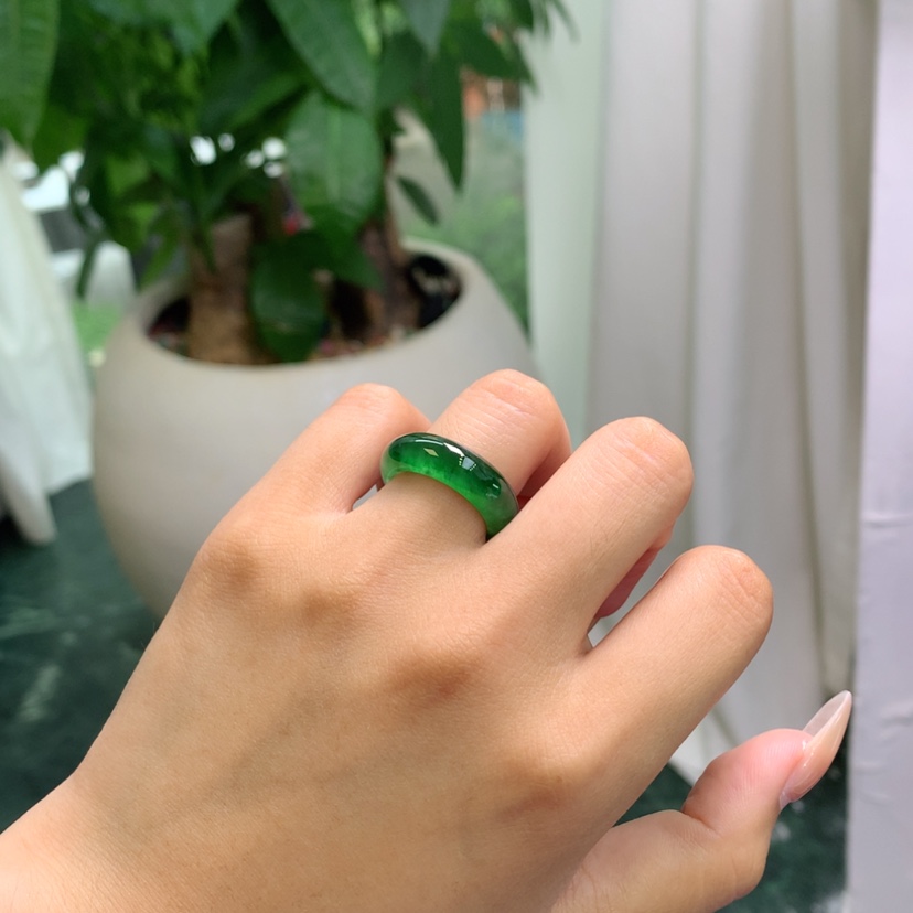 【闪购商品】未镶嵌戒指翡翠10号（新品）