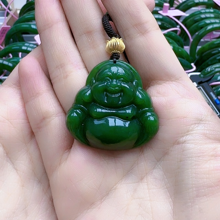 和田玉（碧玉）挂坠未镶嵌