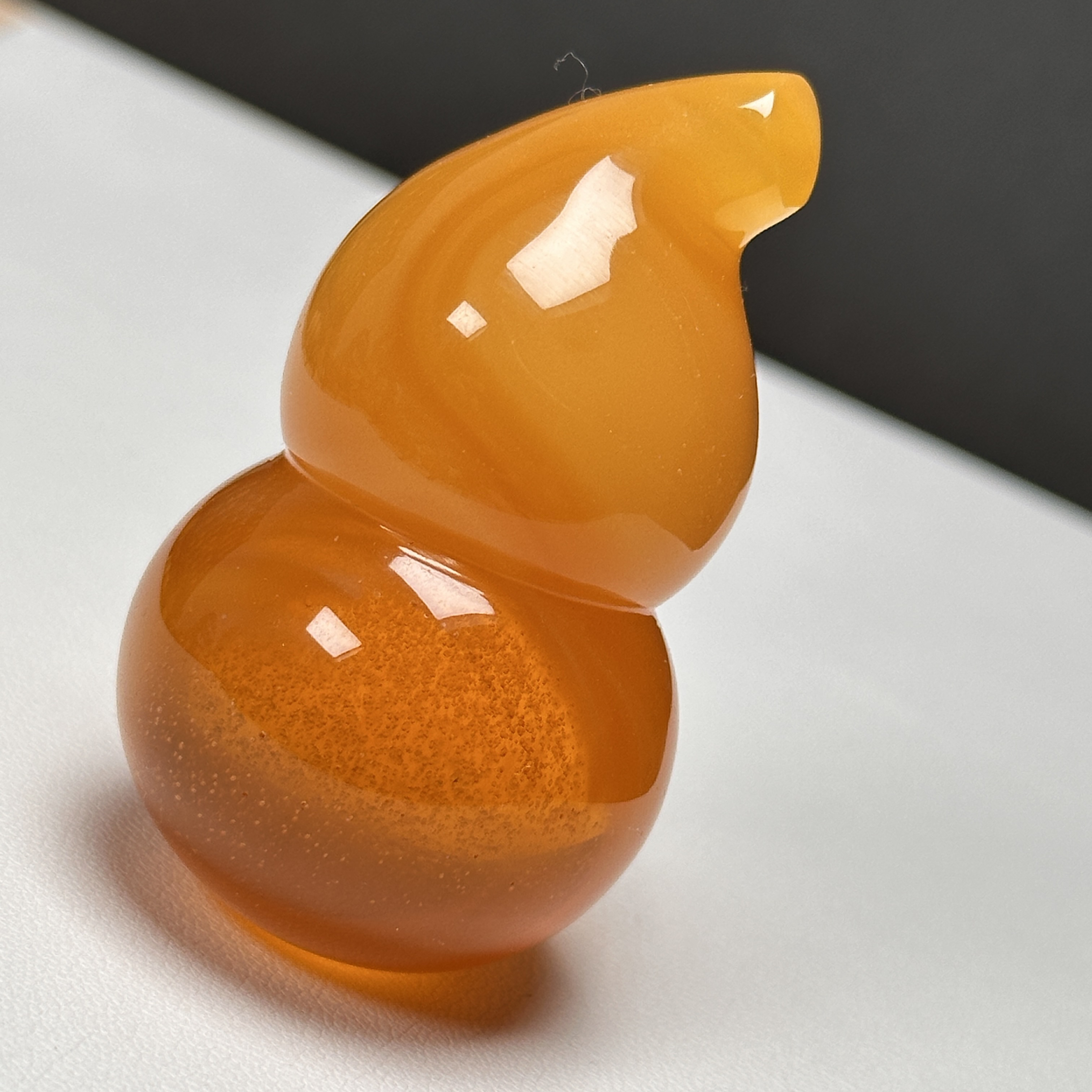 焦皮顶红金沙蜜蜡葫芦福禄气质款女款金色