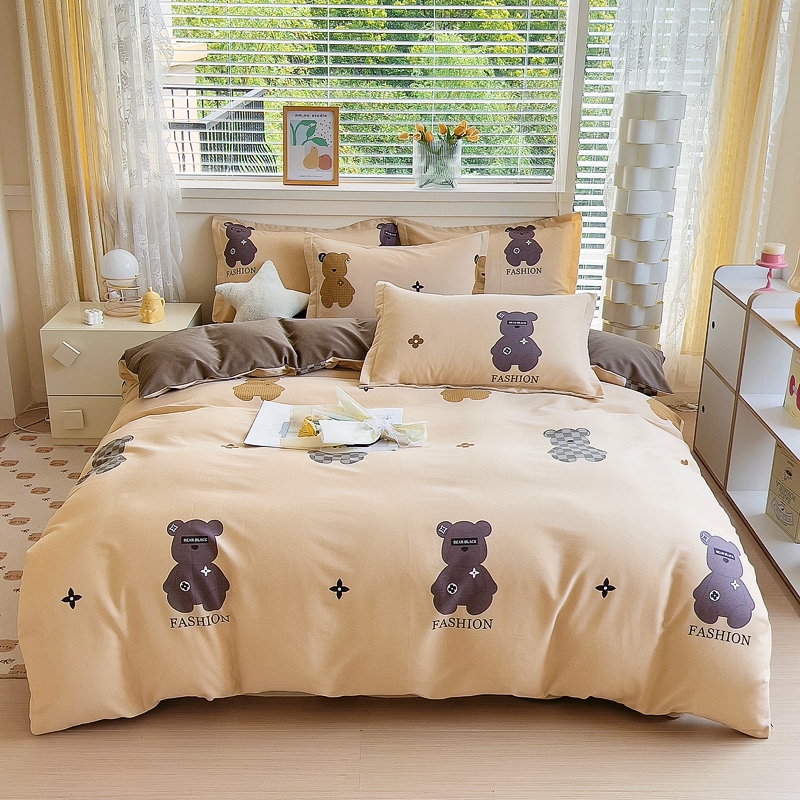 【品质好货】秋冬款全棉四件套床单被套高支高密纯棉床上用品套件