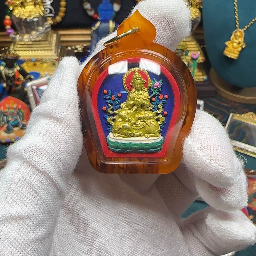 泥塑擦擦普贤金身88888