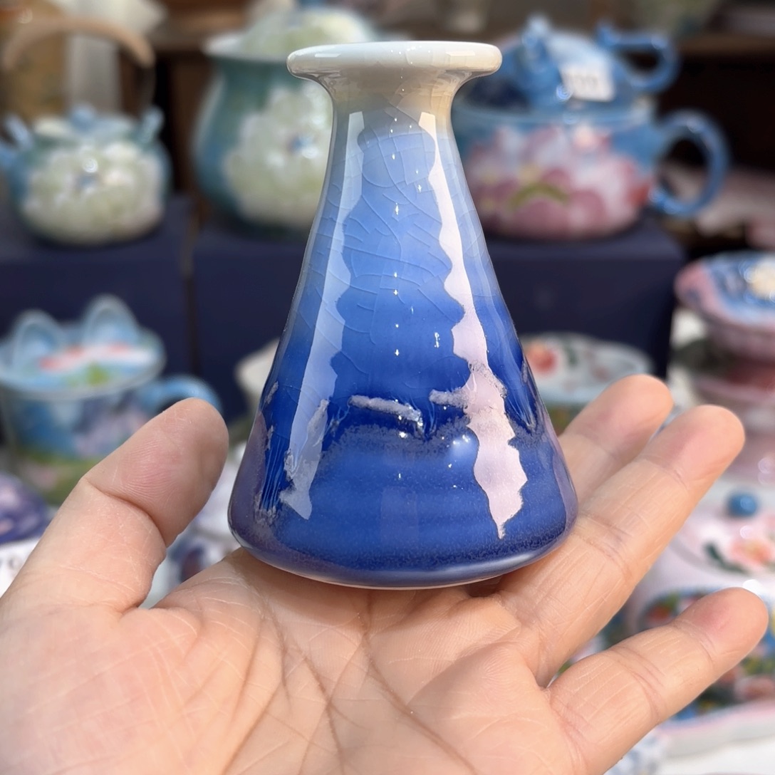 景德镇手绘高温釉下彩陶瓷茶具