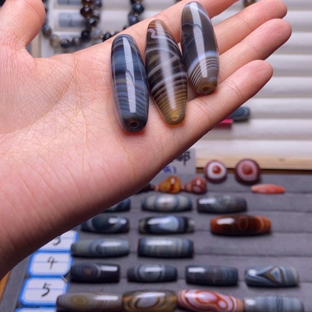 一***你玛瑙/玉髓合金颈饰