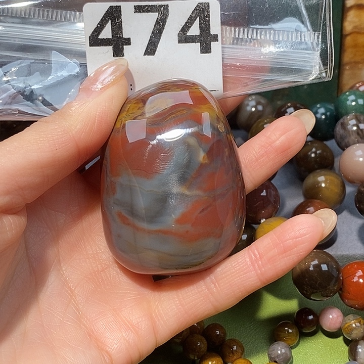硅化玉未镶嵌天然北票树化玉手把