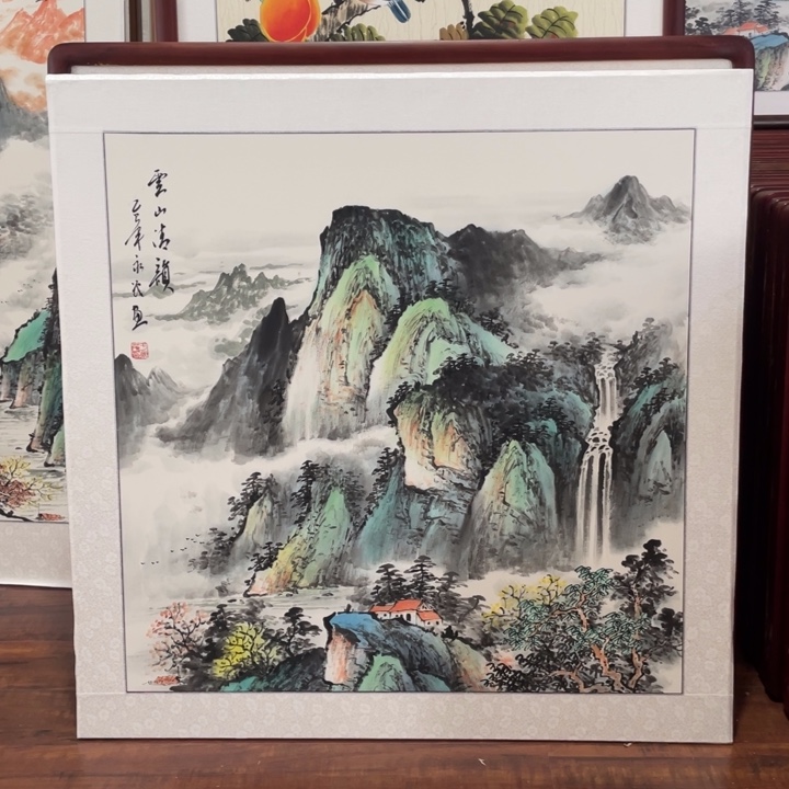 国画带框尺寸83*83厘米