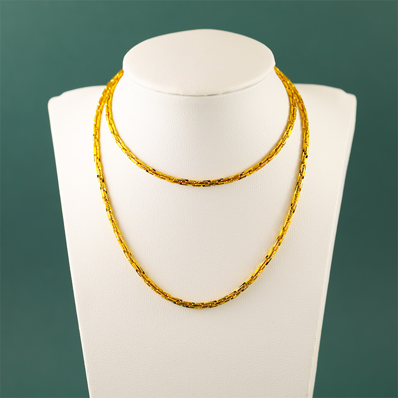   高定流光龙骨项链45CM-60CM时尚百搭男女可带